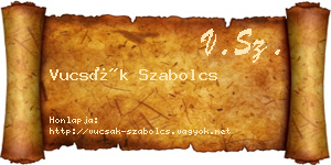 Vucsák Szabolcs névjegykártya